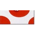 Novelty Strong Band Pre-Printed Red Half Circles Wristband